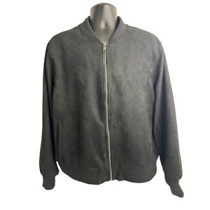 Goodfellow & Co Mens Bomber Jacket XL Black Full Zip Lightweight Coat